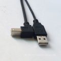 China Manufacturer USB 2.0 90 Degree Down Angle BM to AM Custom USB Cable